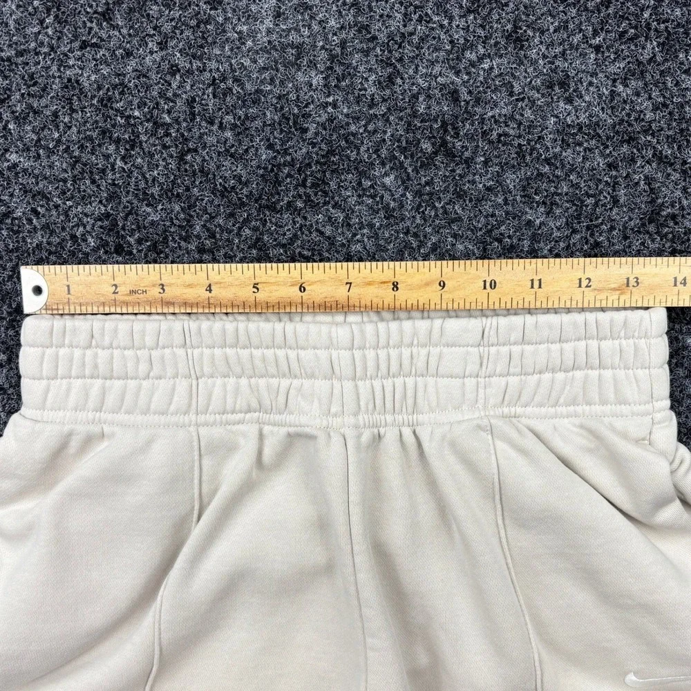 Nike Sportswear Essential Fleece Pintuck Sweatpants Cream Off White Womens Small